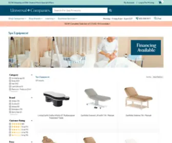 Spaequip.com(SpaEquip-Your Single Source for Spa Equipment, Facial &amp; Spa Tables, Skin Care Equipment, Pedicure Chairs and Vichy Showers) Screenshot