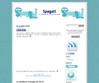 Spagati.com(Le magazine de l'humour en ligne) Screenshot