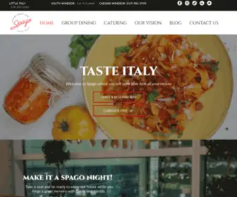 Spago.ca(Order Online) Screenshot