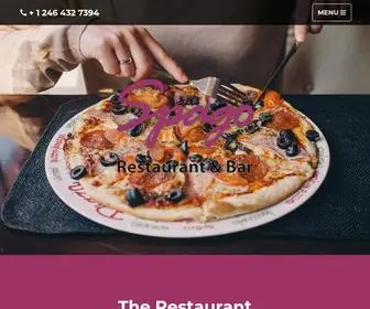 Spagobarbados.com(An Authentic Italian Bar & Restaurant on the West Coast of Barbados) Screenshot