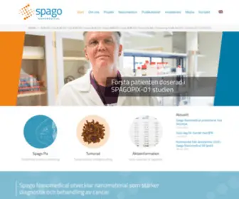 Spagonanomedical.se(Spago Nanomedical) Screenshot