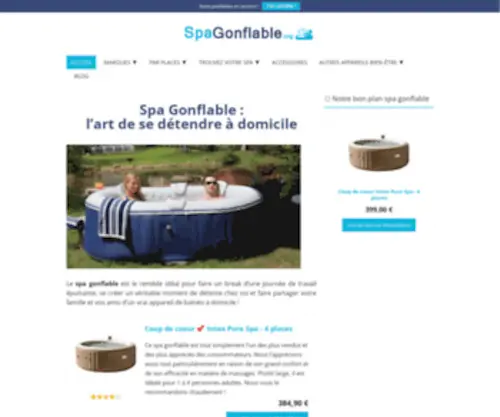 Spagonflable.org(Spa Gonflable) Screenshot