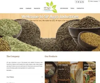 Spagroindustries.com(SP Agro Industries) Screenshot