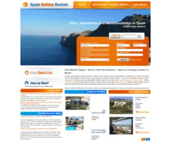 Spain-Holidayrentals.com(Villa Rental Spain) Screenshot