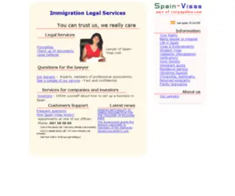 Spain-Visas.com(Spain Visas) Screenshot