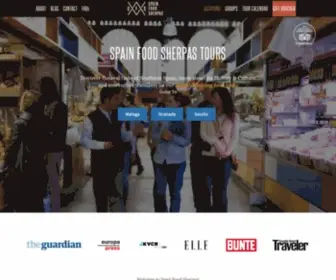 Spainfoodsherpas.com(Food Tours and Cooking Classes in Malaga) Screenshot