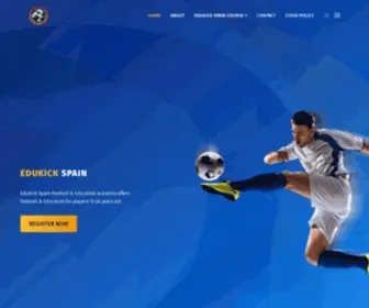 Spainfootballsoccer.com(Edukick Spain Football Academy) Screenshot