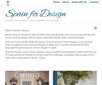 Spainfordesign.com(Spanish interior design) Screenshot