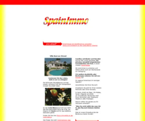 Spainimmo.ch(Spanien-Immobilien rund um Denia) Screenshot