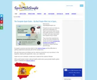 Spainmadesimple.com(Spain Guide) Screenshot