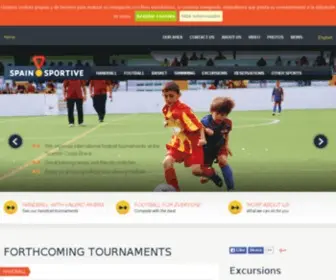 Spainsportive.com(International Handball Tournaments on the Costa Brava) Screenshot