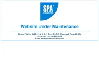 Spainstruments.com(SPA Instruments Private Limited) Screenshot