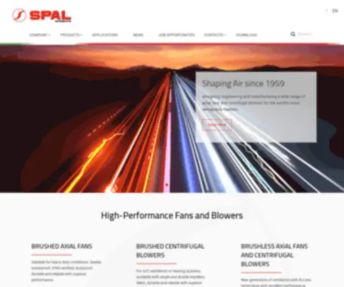 Spalautomotive.com(SPAL) Screenshot