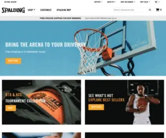 Spalding.com(Sporting Goods) Screenshot