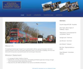 Spaldingtransportforum.co.uk(Spalding and Peterborough Transport Forum) Screenshot