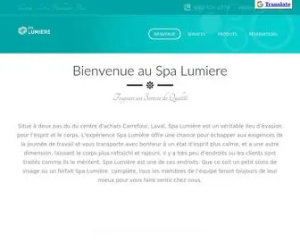 Spalumiere.ca(Spa Lumiere) Screenshot