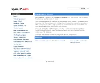 Spam-IP.com(Spam IP List) Screenshot