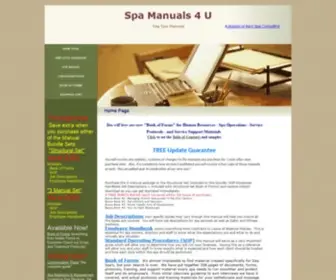 Spamanuals4U.com(Day Spa Manuals) Screenshot