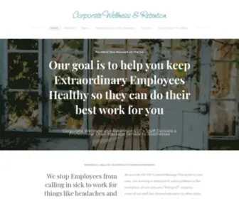 Spamassageonthego.com(Corporate Wellness & Retention) Screenshot