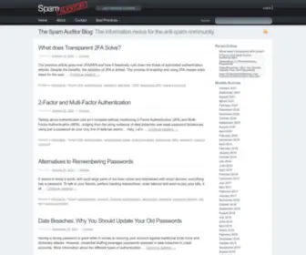 Spamauditor.org(Spam Auditor Blog) Screenshot