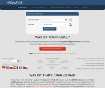 Spambog.com(ᐅ Tempr.email) Screenshot