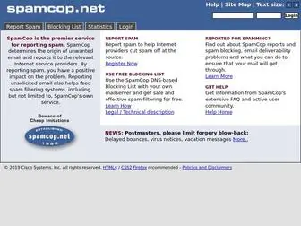 Spamcop.net(Beware of cheap imitations) Screenshot