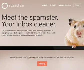 Spamdrain.com(Stop SPAM and Junk mail with Spamdrain antispam) Screenshot