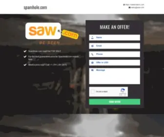 Spamhole.com(spamhole) Screenshot