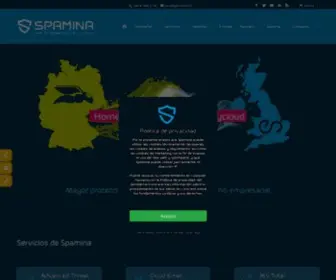Spamina.com(Servicios de seguridad en la nube para empresas) Screenshot