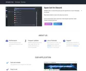Spamis.fun(The most advanced Discord Spammer of 2021) Screenshot