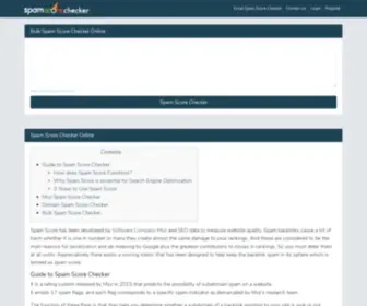 Spamscorechecker.net(Bulk Domain Moz Spam Score Checker Online) Screenshot