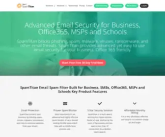 Spamtitan.com(SpamTitan Leading Email Protection and Anti) Screenshot