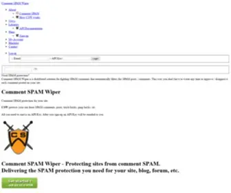 Spamwipe.com(Comment SPAM Wiper) Screenshot