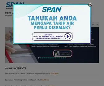 Span.gov.my(Suruhanjaya Perkhidmatan Air Negara Suruhanjaya Perkhidmatan Air Negara) Screenshot