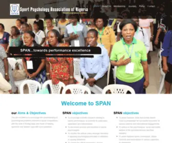 Span.org.ng(Sport Psychology Association of Nigeria) Screenshot