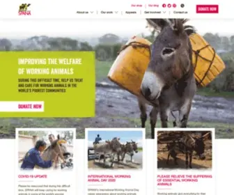 Spana.org(The Charity For The Working Animals Of The World) Screenshot