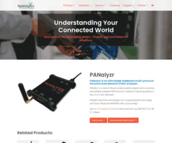 Spanalytics.com(Understand Your Connected World) Screenshot