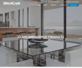 Spancraft.com(Glass Furniture Manufacturer) Screenshot