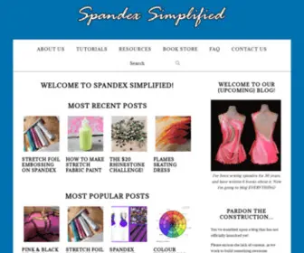 Spandexsimplified.com(Spandex Simplified) Screenshot