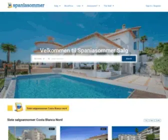 Spaniasommer.com(Hus til salgs i Spania) Screenshot