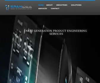 Spanidea.com(Product engineering solution and services company) Screenshot