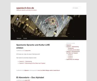 Spanisch-Live.de(Spanische Sprache und Kultur live erleben) Screenshot