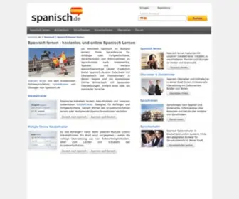 Spanisch.de(Spanisch lernen mit unserem spanisch vokabeltrainer. erfahren sie mehr) Screenshot