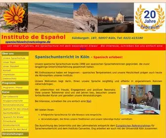 Spanischkoeln.com(Spanischunterricht im INSTITUTO DE ESPAOL) Screenshot