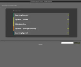 Spanish-Courses.com(A great site for learning Spanish online. Grammar tips) Screenshot