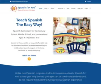 Spanish-For-You.com(Spanish Curriculum for Elementary and Middle School) Screenshot