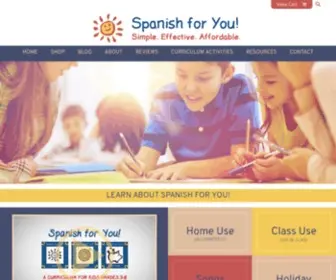 Spanish-For-You.net(Spanish Curriculum for Elementary and Middle School) Screenshot