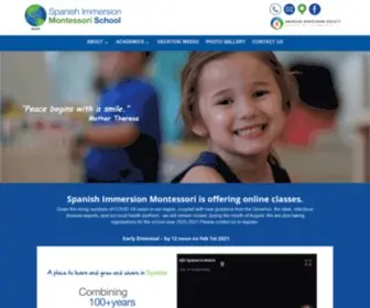 Spanish-Montessori.com(Spanish Immersion Montessori School in Newton serving greater Boston) Screenshot