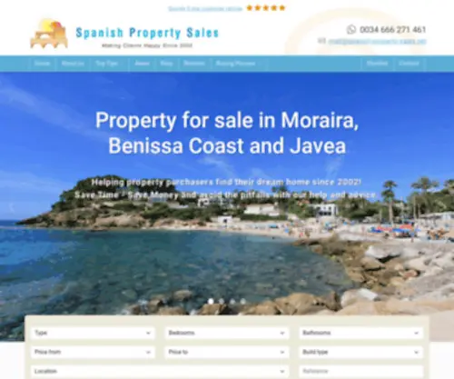 Spanish-Property-Sales.net(Property for sale in Moraira) Screenshot