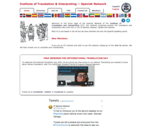 Spanish-Translators.org(ITI Spanish Network) Screenshot